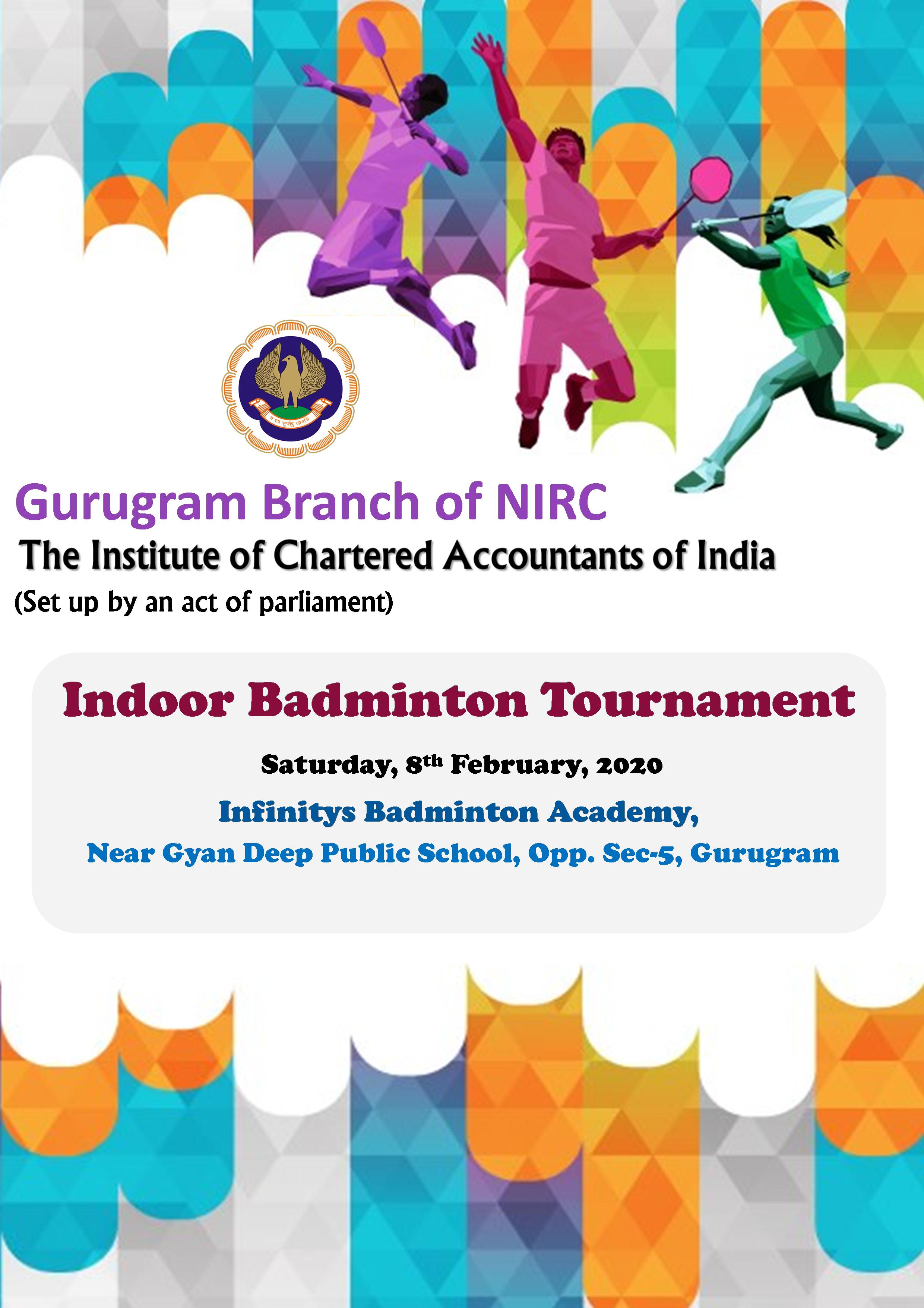 Indoor Badminton Tournament for Gurugram Members