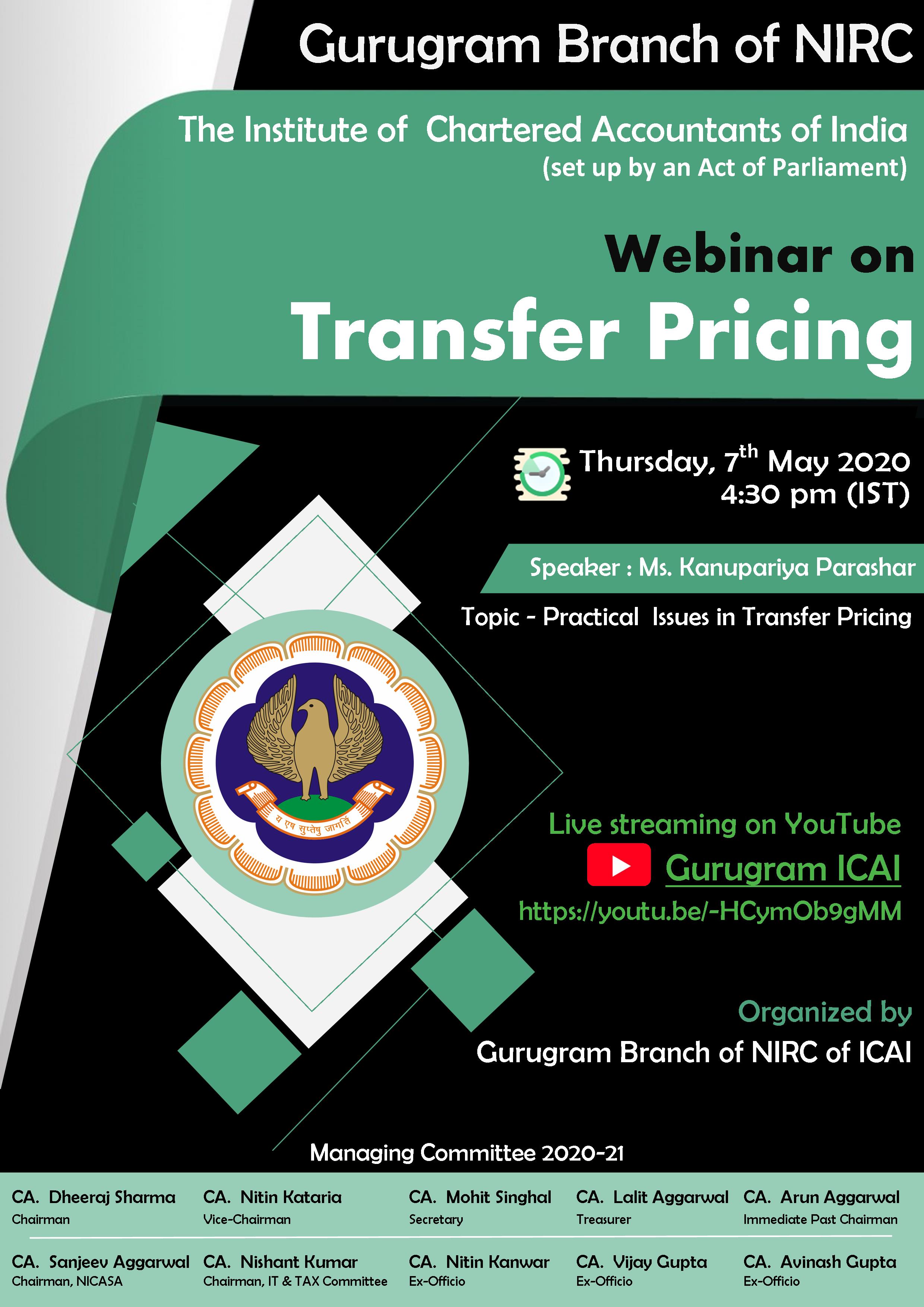 Webinar on Transfer Pricing