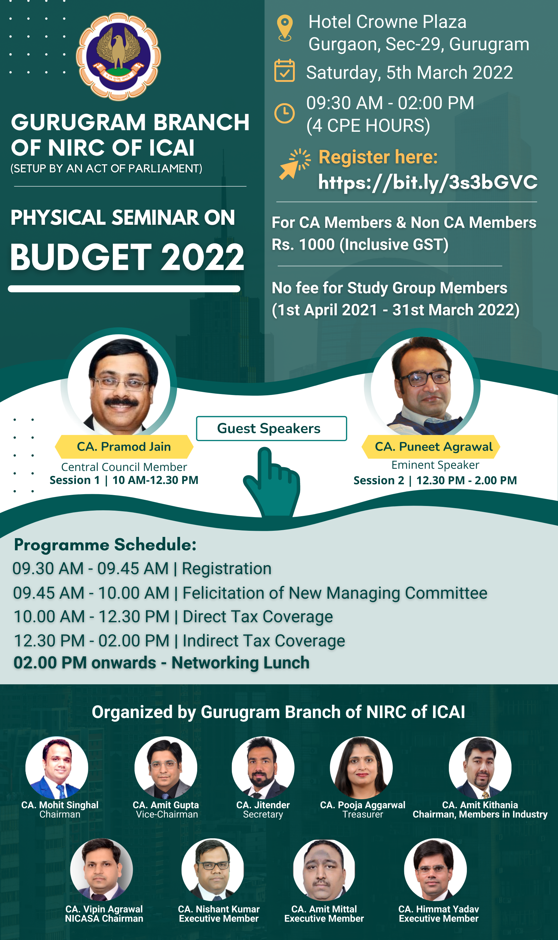 Seminar on Budget 2022