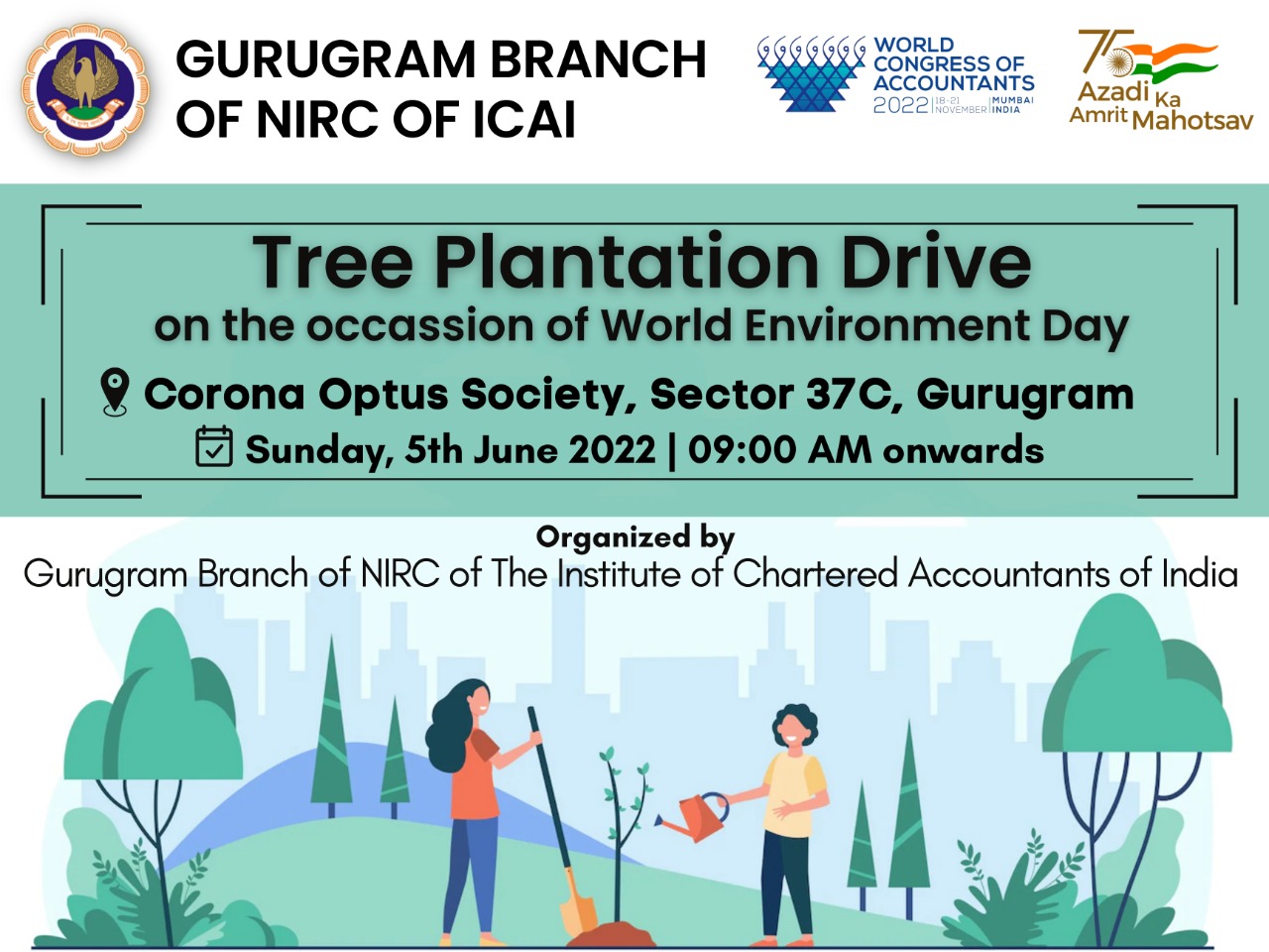 Tree Plantation Drive on the occassion of World Environment Day