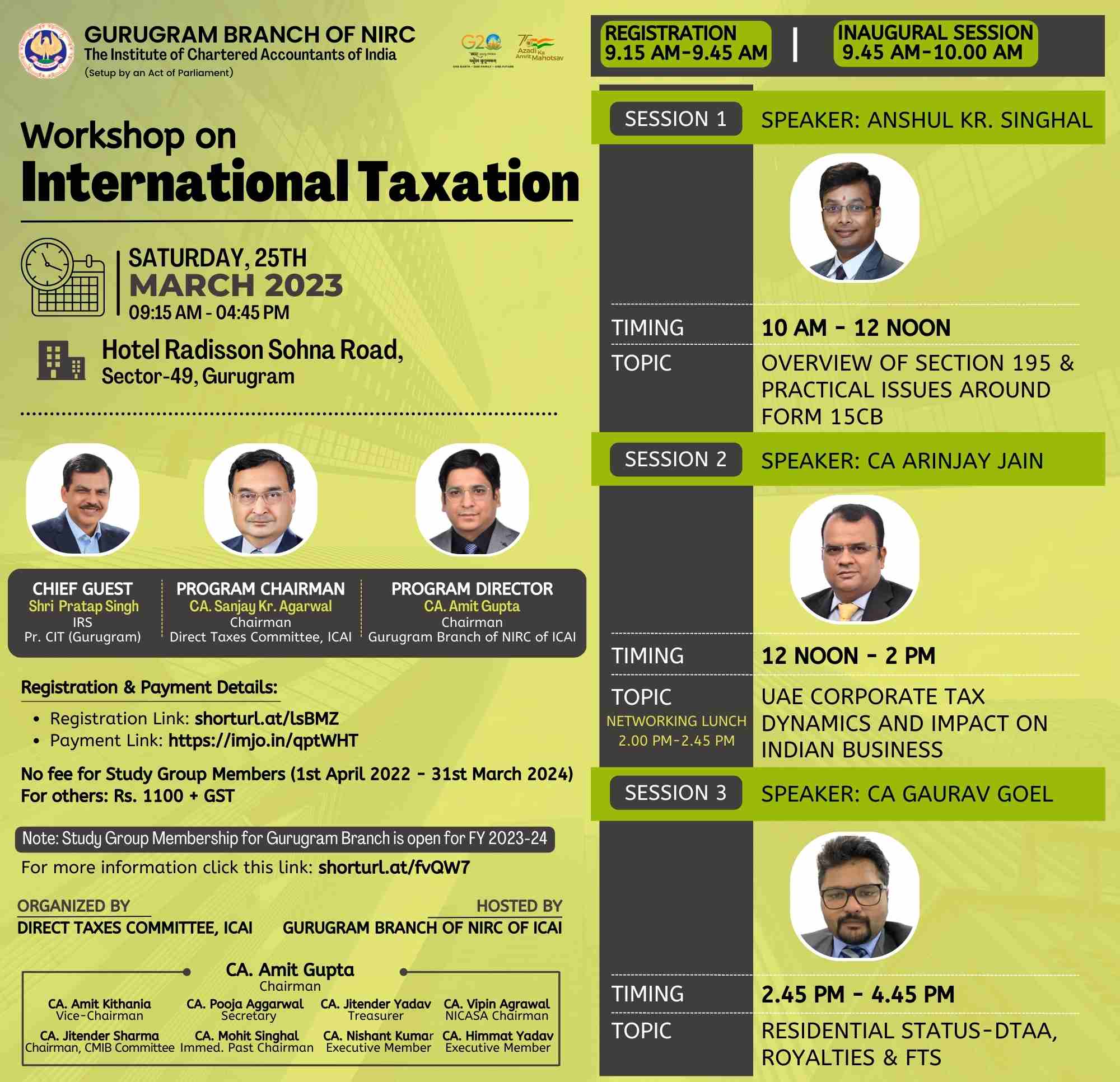 Workshop on International Taxation