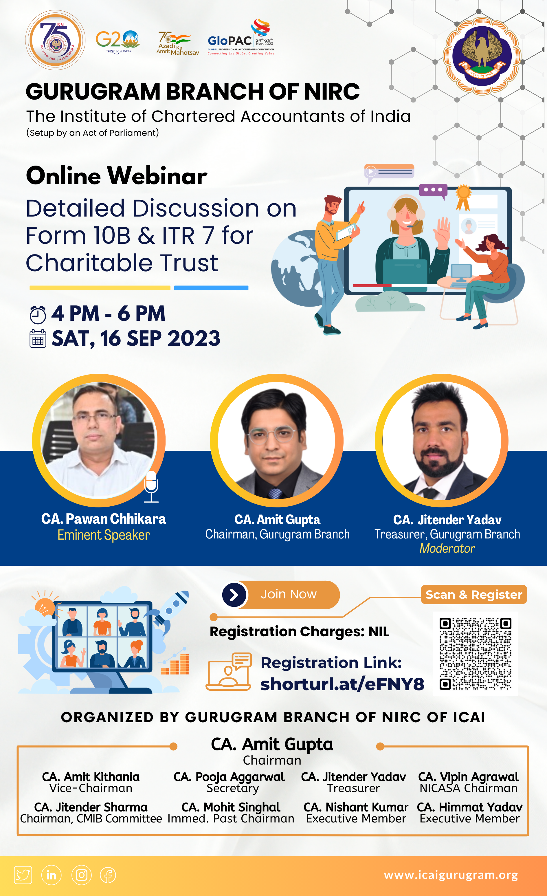 Webinar on Detailed Discussion on Form 10B & ITR 7 for Charitable Trust