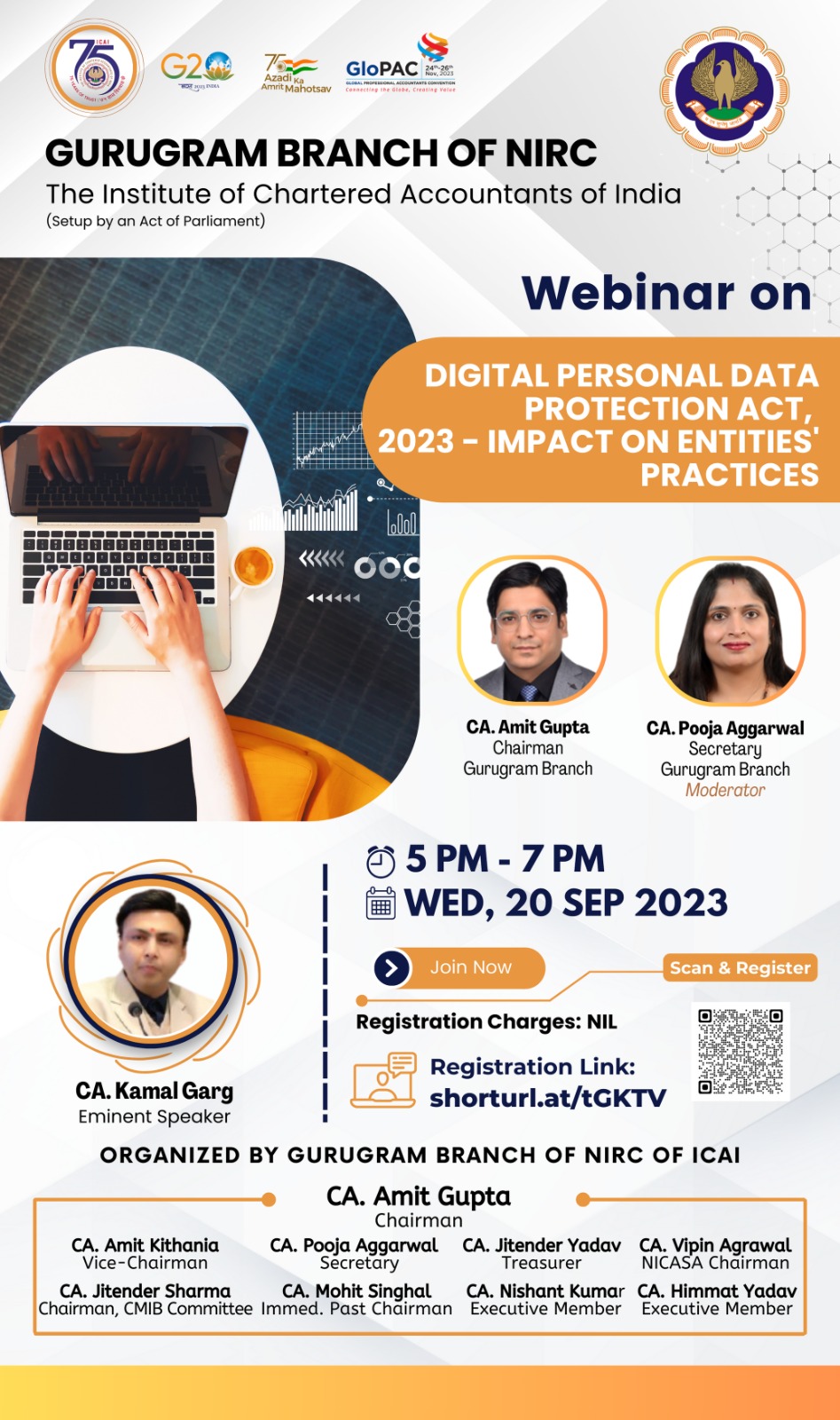 Webinar on Digital Personal Data Protection Act, 2023 - impact on entities' practices