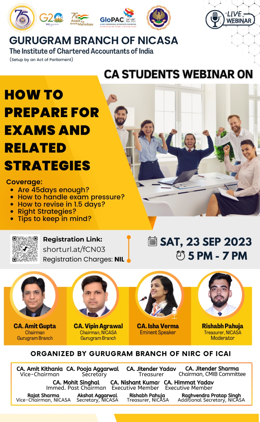 Webinar on How to prepare for exams and related strategies
