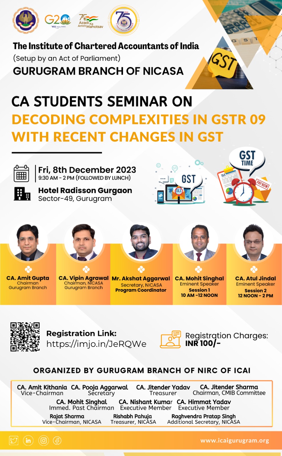 Seminar on Decoding Complexities in GSTR 09 with Recent Changes in GST