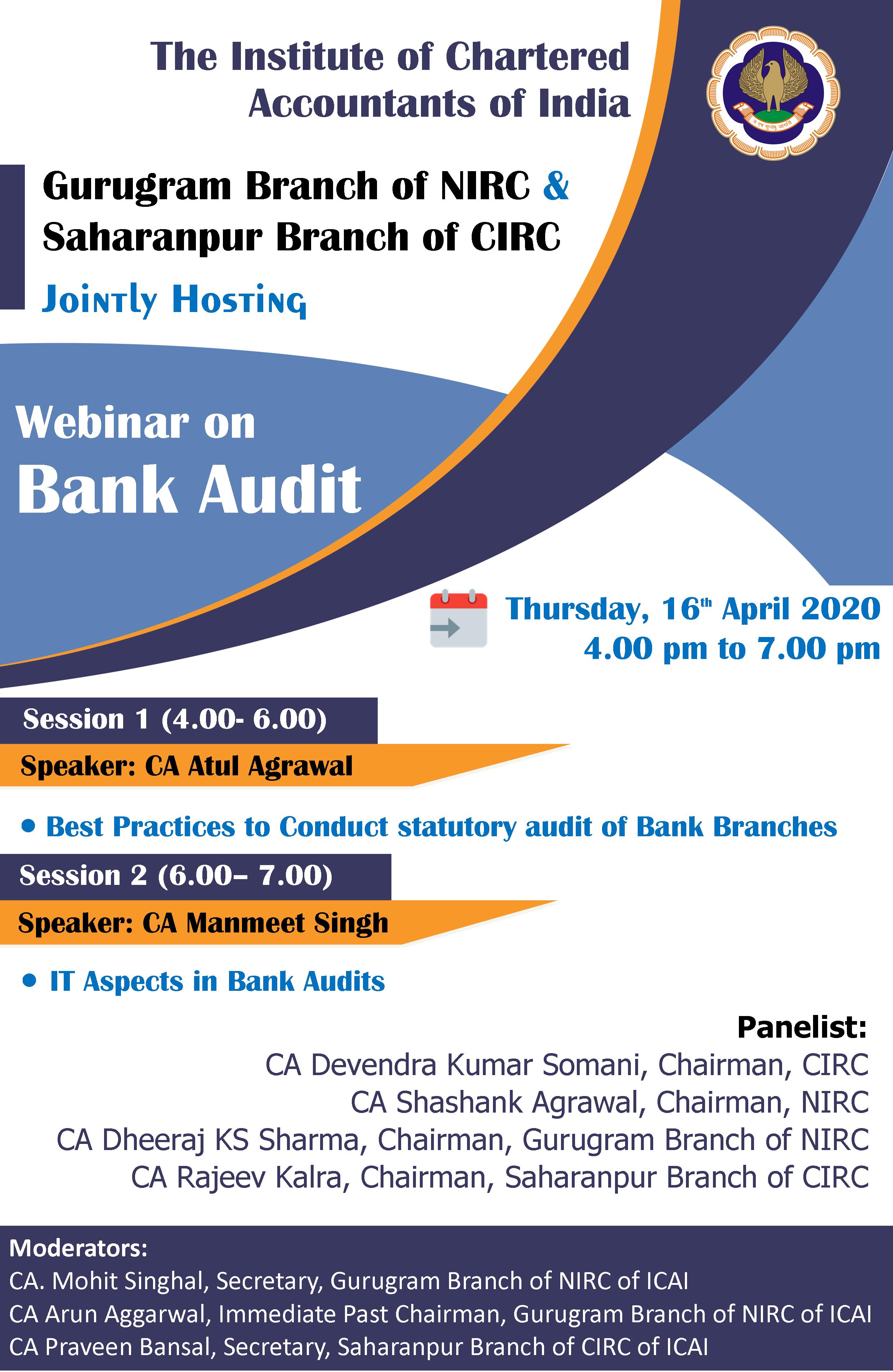 Webinar on Bank Audit