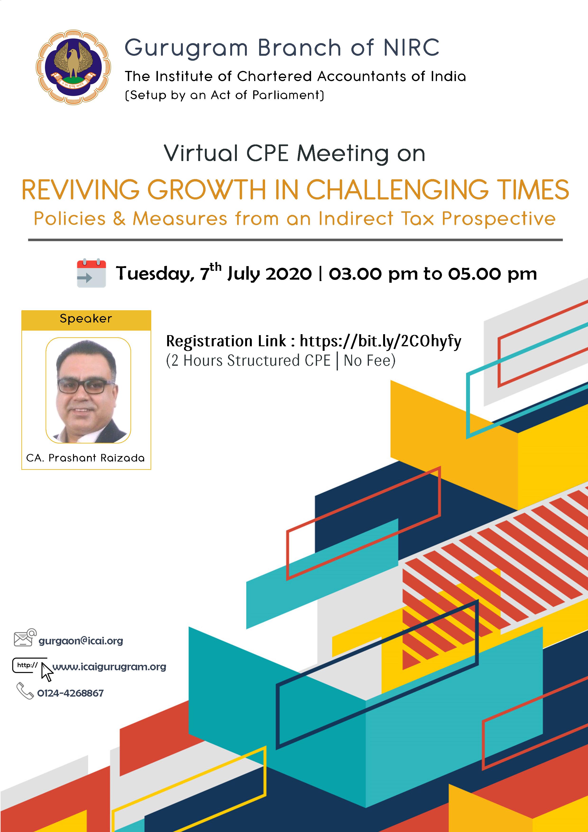 Virtual CPE Meeting on REVIVING GROWTH IN CHALLENGING TIMES