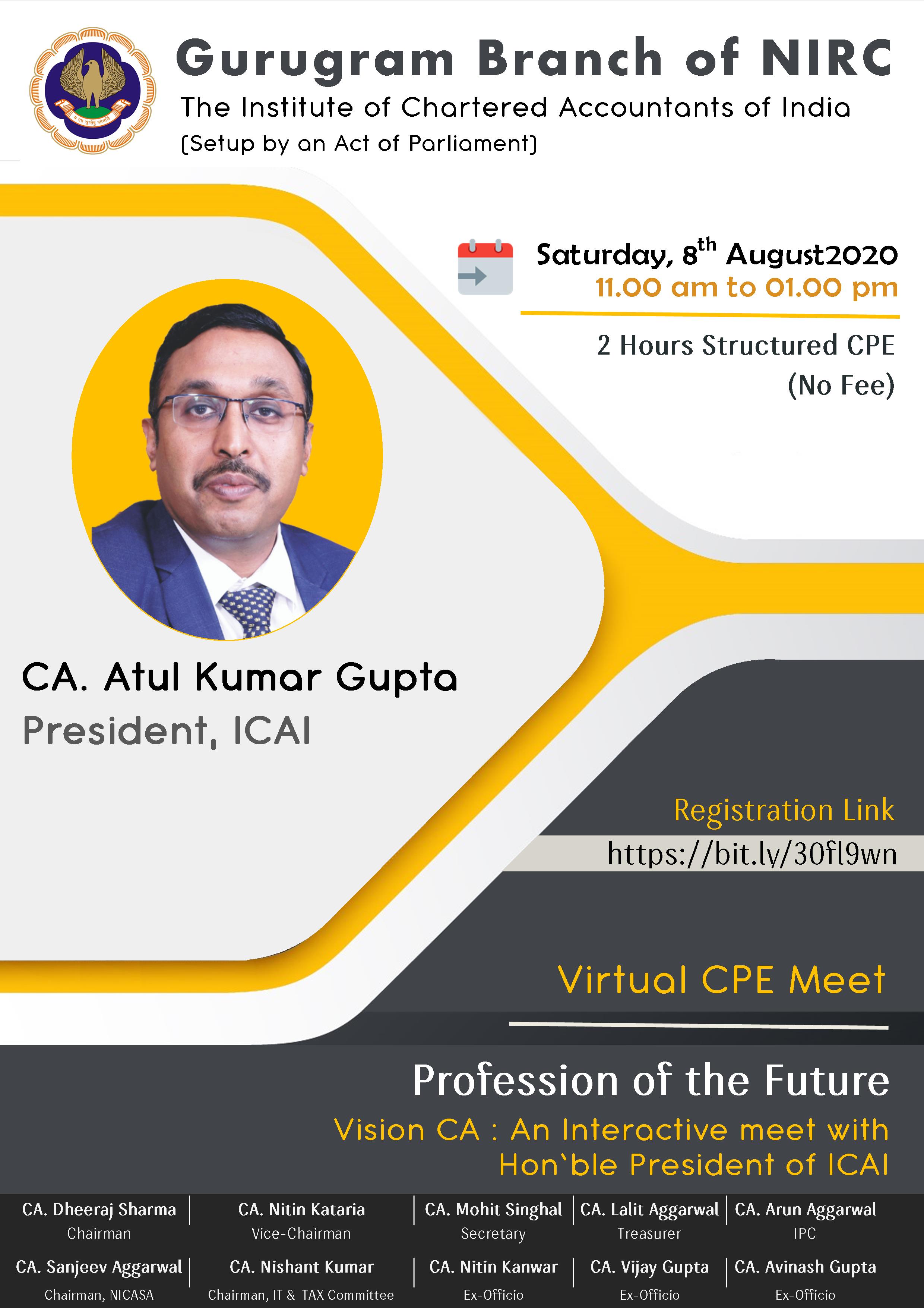 Virtual CPE Meeting on Future of the Profession