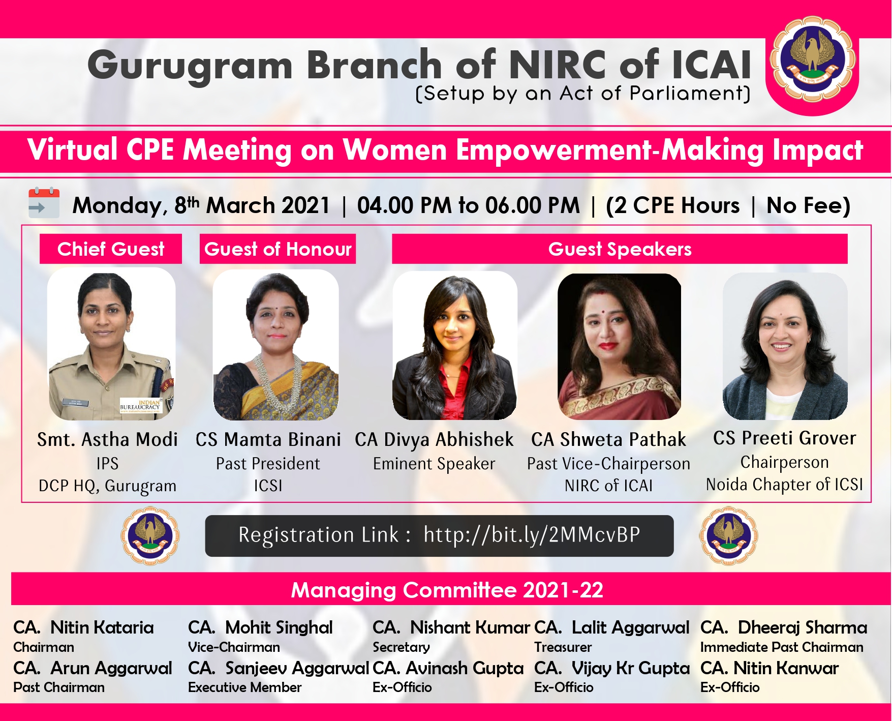 Virtual CPE Meeting on Women Empowerment-Making Impact