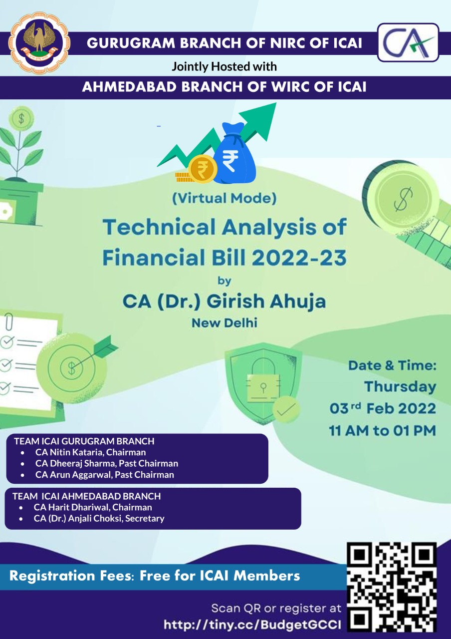 Webinar on Technical Analysis of Financial Bill 2022-23