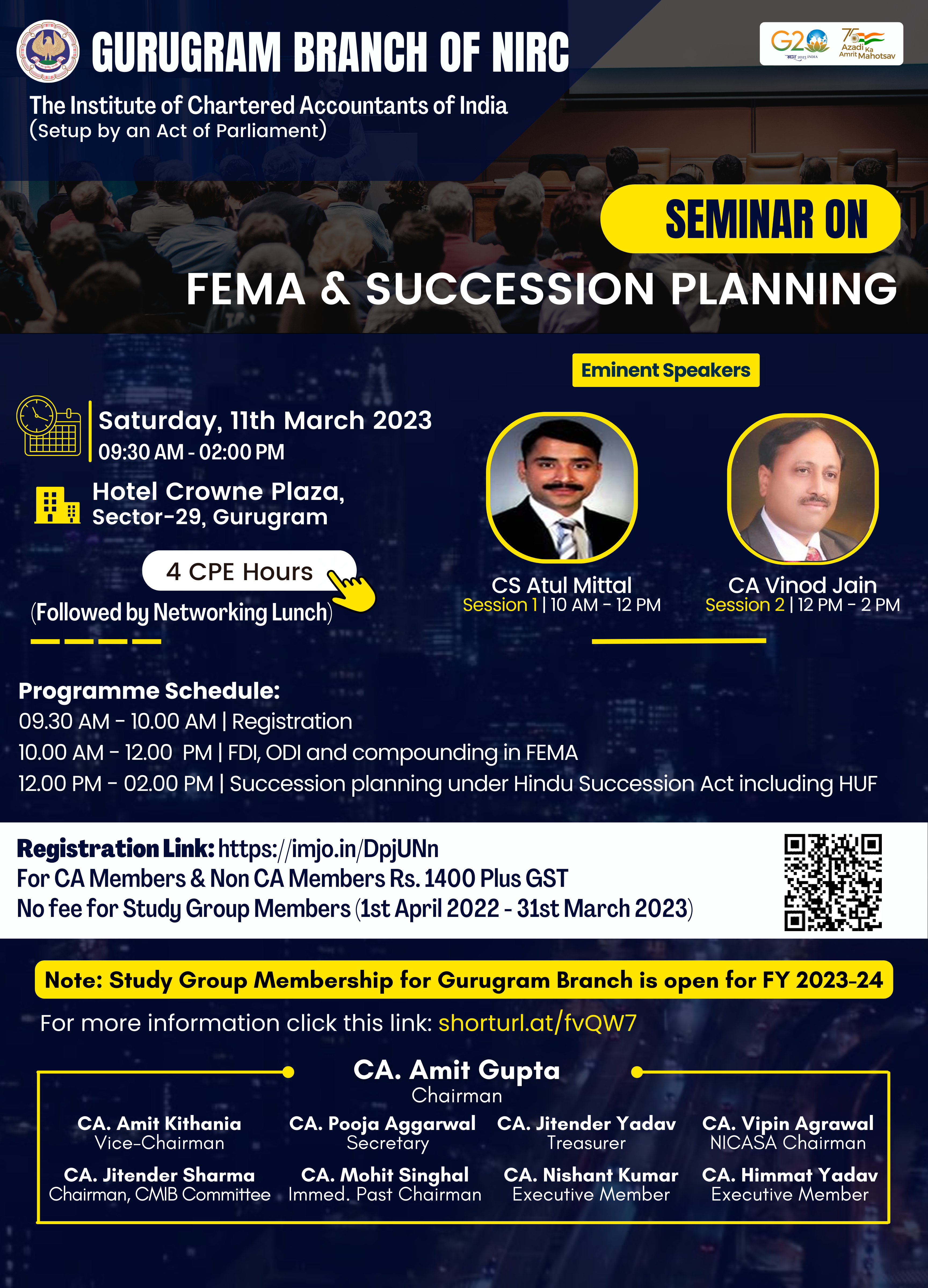 Physical Seminar on FEMA & Succession Planning
