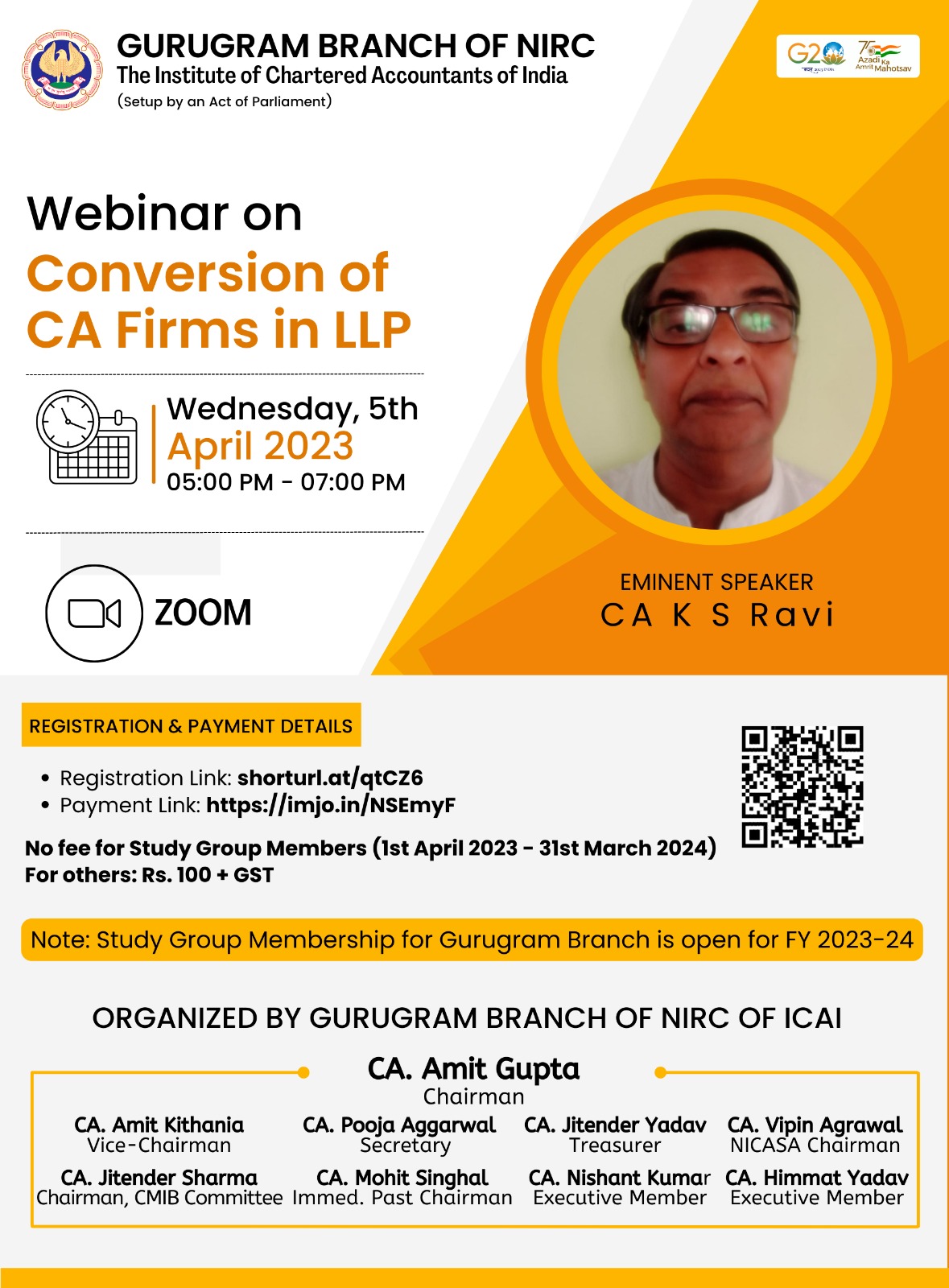 Webinar on Conversion of CA Firms in LLP