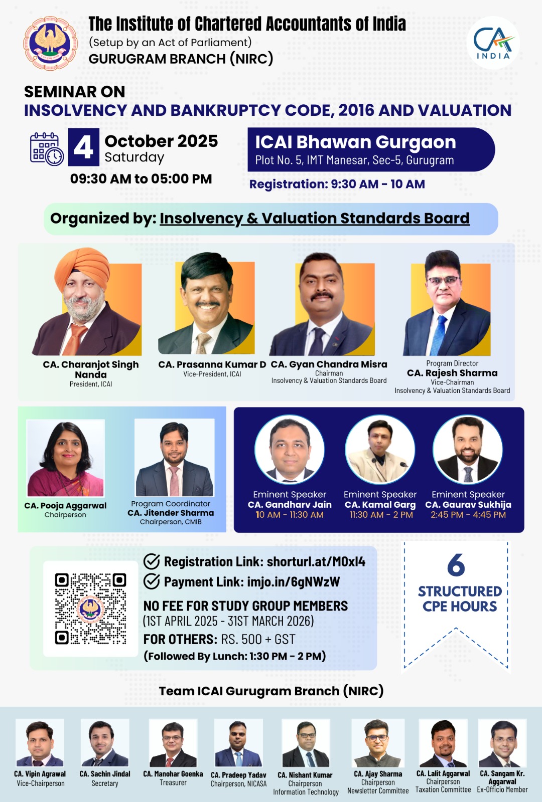 Seminar on Insolvency and Bankruptcy Code, 2016 and Valuation