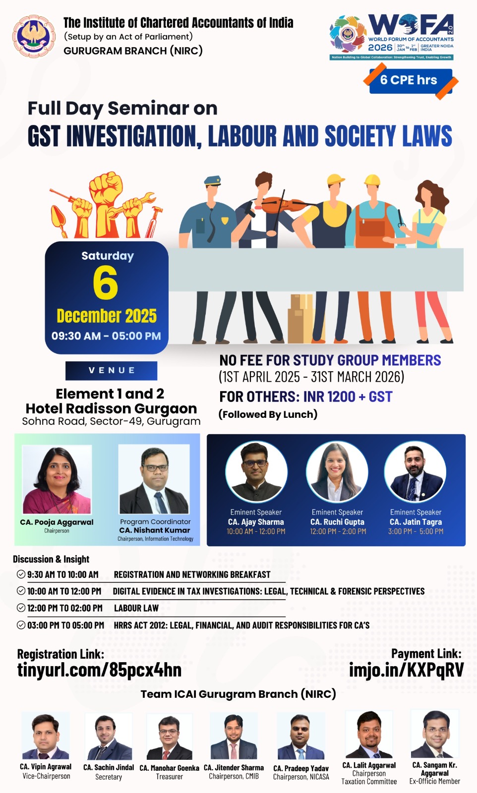 Seminar on GST Investigation, Labour & Society Laws