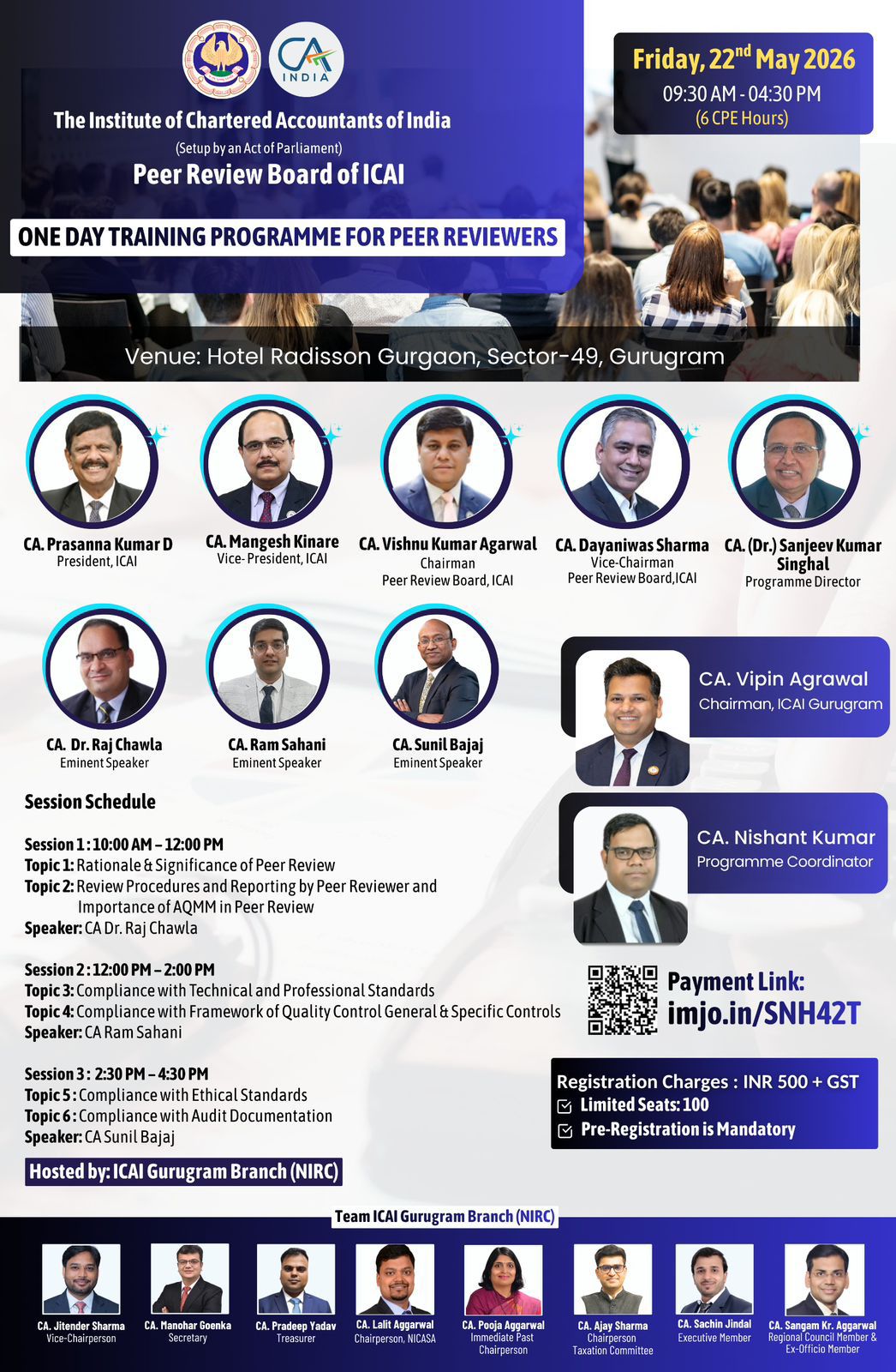 One Day Training Programme for Peer Reviewers